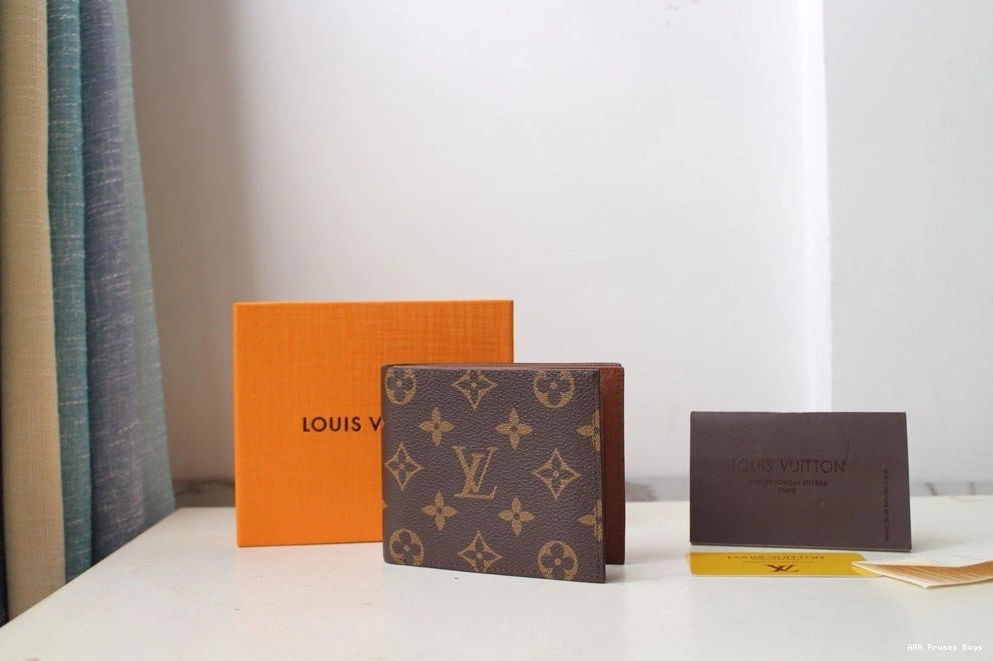 AAA Replica Ru AMERIGO VUITTON LOUIS WALLET 0817